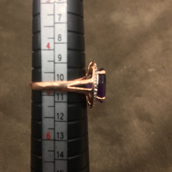 14k amethyst rose gold ring - Picture 16 of 16